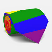 Regenbogen-Stolz-Krawatte - gestreift Krawatte (Gerollt)