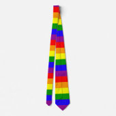 Regenbogen-Stolz-Krawatte - gestreift Krawatte (Rückseite)