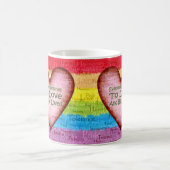 Regenbogen-Stolz-Liebe-Tasse Kaffeetasse (Mittel)