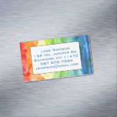 Regenbogen-Stolz Magnetische Visitenkarte (Beispiel)