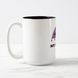 REGENBOGEN STOLZ MEIN SICHERER ORT LGBTQ 15 OZ. ZWEIFARBIGE TASSE