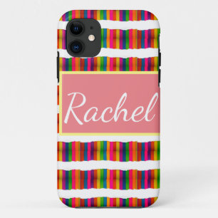 Regenbogen-Stolz-Monat Zurück zur Schule Name hinz Case-Mate iPhone Hülle