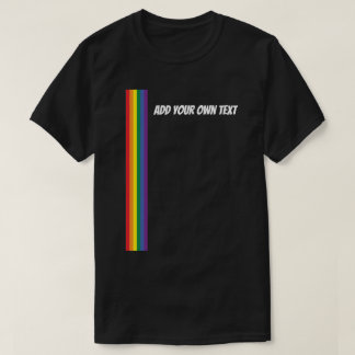 Regenbogen-Stolz Personalisierte Textvorlage T-Shirt