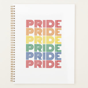 Regenbogen-Stolz Retro-Typografie Vektor-Design_1 Planer