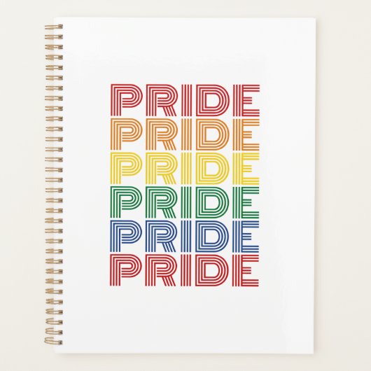 Regenbogen-Stolz Retro-Typografie Vektor-Design_1 Planer (Vorderseite)