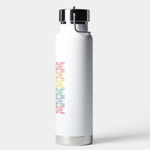 Regenbogen-Stolz Retro-Typografie-Vektor-Design_1 Trinkflasche