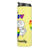 Regenbogen-Stolz-Schaf Thermosbecher (Nach rechts gedreht)
