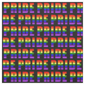 Regenbogen-Stolz-Text-Kunst auf kundenspezifischer Stoff (Muster)