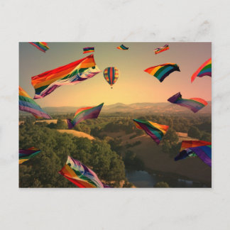 Regenbogen-Stolz über das Sonomatal Postkarte
