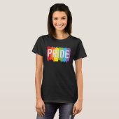 Regenbogen Stolz Unterstützen Gleichberechtigung S T-Shirt (Vorne ganz)