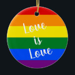 Regenbogen-Stolz-Verzierung Keramik Ornament<br><div class="desc">Regenbogen-Stolz-Verzierung</div>