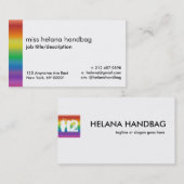 Regenbogen-Stolz-Visitenkarte-Entwurfs-Schablone Visitenkarte (Vorne/Hinten)