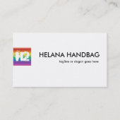 Regenbogen-Stolz-Visitenkarte-Entwurfs-Schablone Visitenkarte (Rückseite)