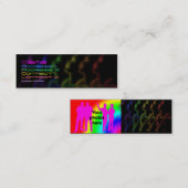 Regenbogen-Stolz-Visitenkarte-Schablone Mini Visitenkarte (Vorne/Hinten)