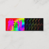 Regenbogen-Stolz-Visitenkarte-Schablone Mini Visitenkarte (Rückseite)