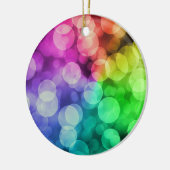 Regenbogen-Stolz-Weihnachtsbaum-Verzierung Keramik Ornament (Links)
