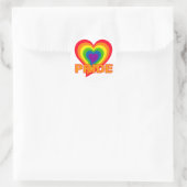 Regenbogen-Stolzaufkleber Runder Aufkleber (Tasche)