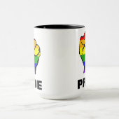 Regenbogen-Stolzfaust Tasse (Zentrum)