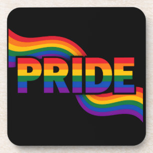 Regenbogen-Stolzfeier Getränkeuntersetzer