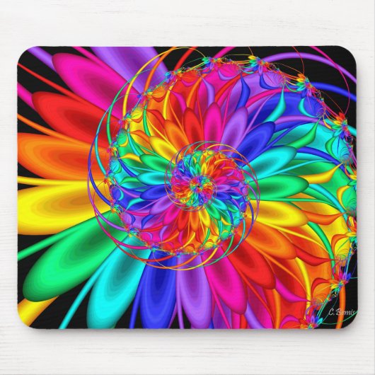 Regenbogen-Straße Mousepad (Vorne)