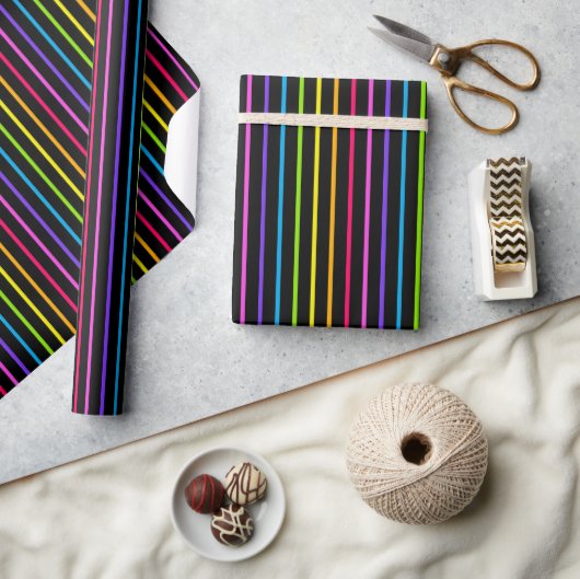 Regenbogen-Streifen 8.2 Geschenkpapier (Basteln)