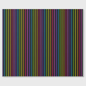 Regenbogen-Streifen 8.2 Geschenkpapier (Flach)