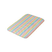 Regenbogen Streifen Bath Mat Badematte (Schrägansicht)