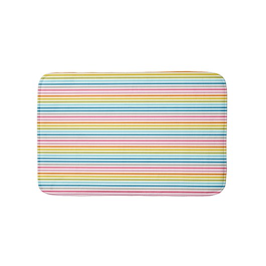 Regenbogen Streifen Bath Mat Badematte (Vorderseite)