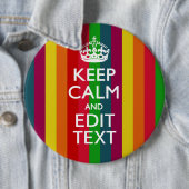 Regenbogen-Streifen behalten Ruhe und Ihren Text Button (Beispiel)