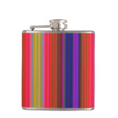 Regenbogen-Streifen Flachmann (Vorderseite)