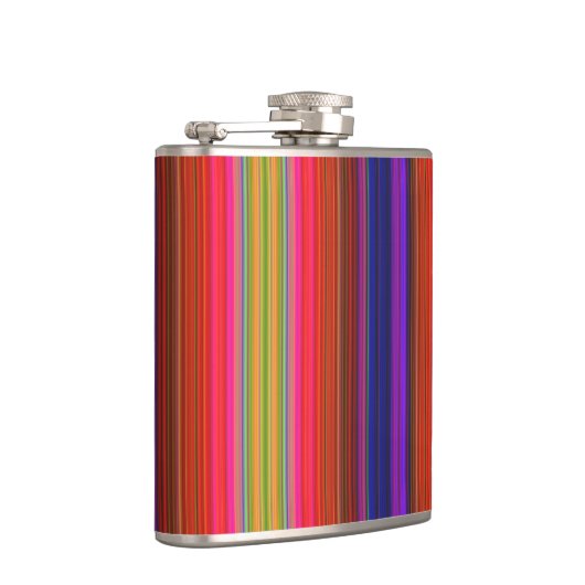 Regenbogen-Streifen Flachmann (Rechts)