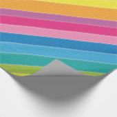Regenbogen-Streifen Geschenkpapier (Ecke)
