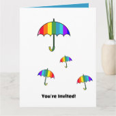 Regenbogen Streifen Karte (Vorderseite)