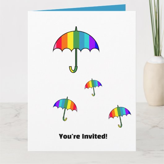 Regenbogen Streifen Karte (Vorderseite)