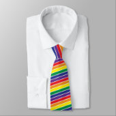 Regenbogen-Streifen-Krawatte Krawatte (Gebunden)