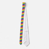 Regenbogen-Streifen-Krawatte Krawatte (Rückseite)