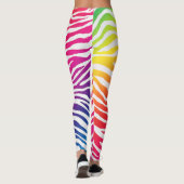 Regenbogen-Streifen Leggings (Rückseite)