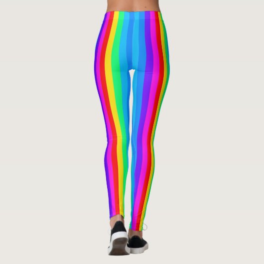 Regenbogen Streifen Leggings (Rückseite)