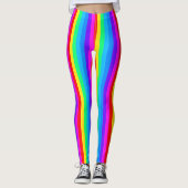 Regenbogen Streifen Leggings (Vorderseite)