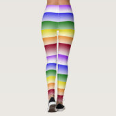 Regenbogen-Streifen-Leggings Leggings (Rückseite)