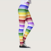 Regenbogen-Streifen-Leggings Leggings (Rechts)
