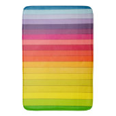 Regenbogen Streifen mehrfarbig Badematte (Vorderseite Vertikal)