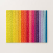 Regenbogen Streifen mehrfarbig Puzzle (Horizontal)