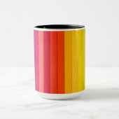 Regenbogen Streifen mehrfarbig Tasse (Zentrum)