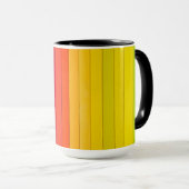 Regenbogen Streifen mehrfarbig Tasse (VorderseiteRechts)