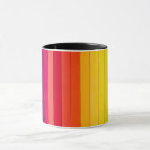 Regenbogen Streifen mehrfarbig Tasse (Zentrum)