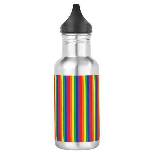 Regenbogen Streifen Niedlich Kinder Wasser Flasche Edelstahlflasche (Links)