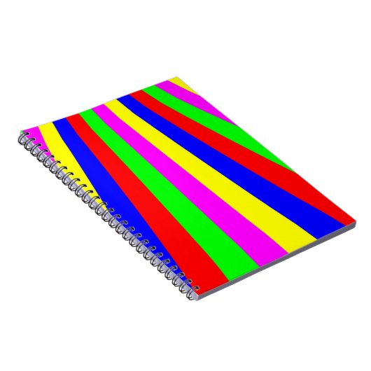 Regenbogen Streifen Notizblock (Rechte Seite)