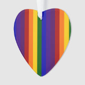 Regenbogen-Streifen Ornament (Vorderseite)