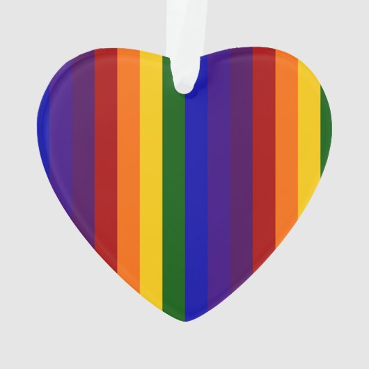 Regenbogen-Streifen Ornament (Rückseite)